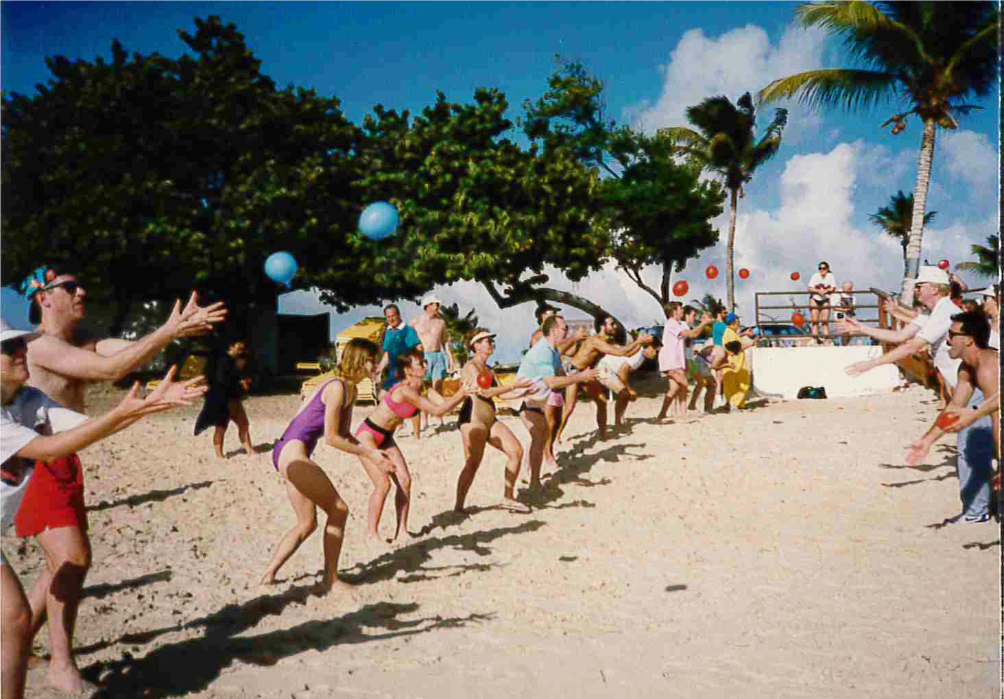 volleyball on the beach