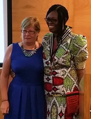 Susan Cooper and Dr. Uduak Udom 