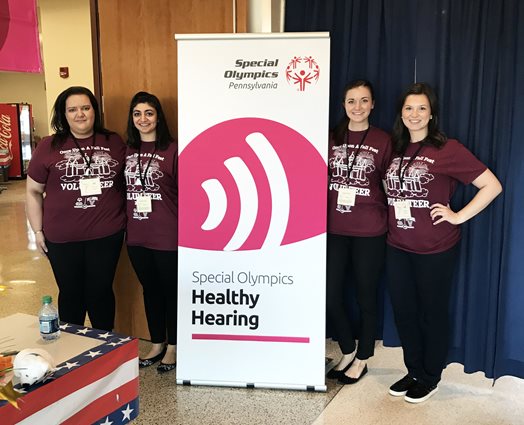 Volunteers at the Special Olympics