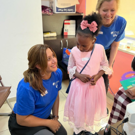 Yasmin Battat with patient