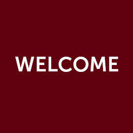 text that reads "welcome"