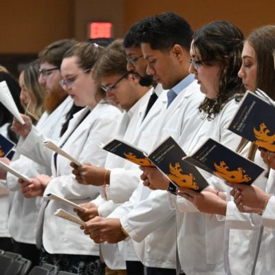 Students in white coats thumb1