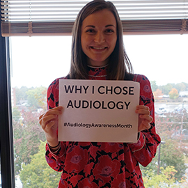 Why I Choose Audiology sign