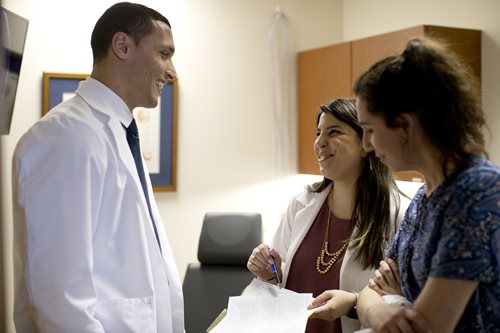 Doctor and patients at PEI