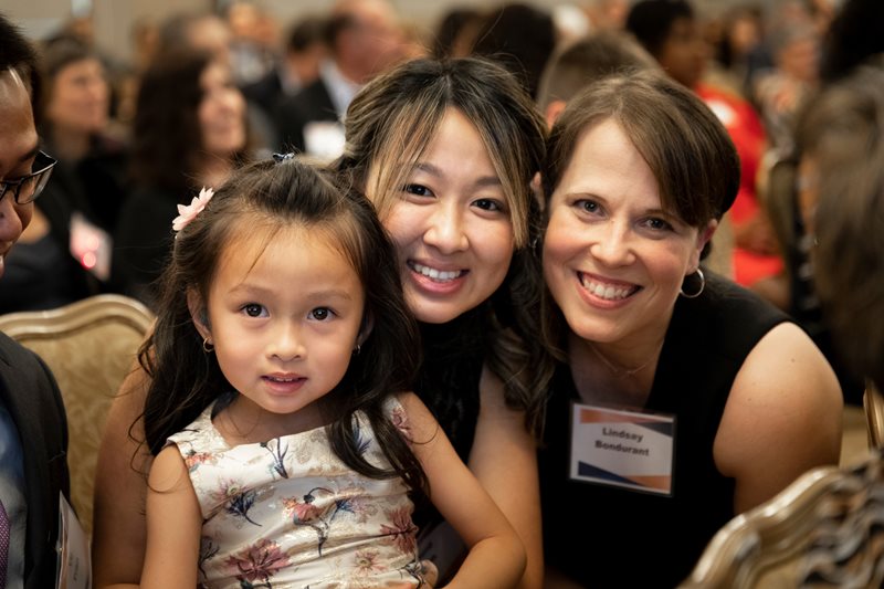 Dr. Bondurant, Hailey Tran, and mother