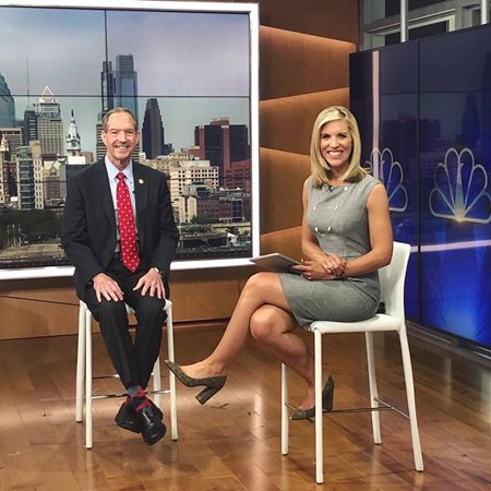 Rosemary Connors & Dr. Mittelman on set at NBC10 earlier this week