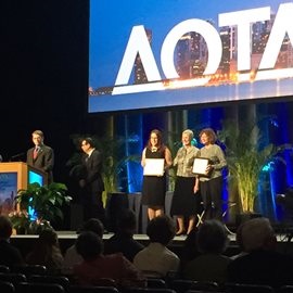 Salus faculty at AOTA