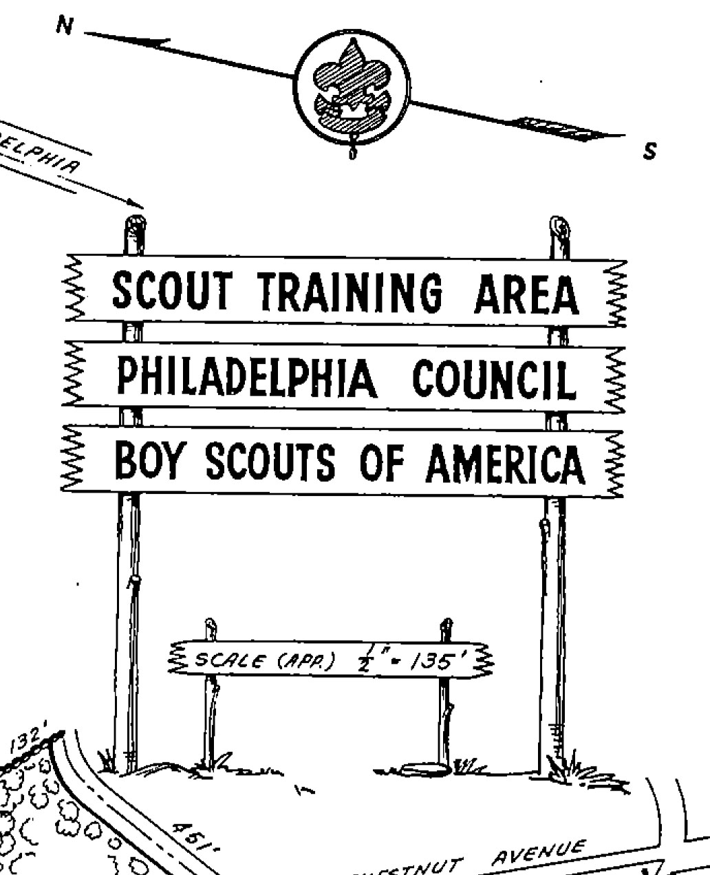 Boy scouts signage