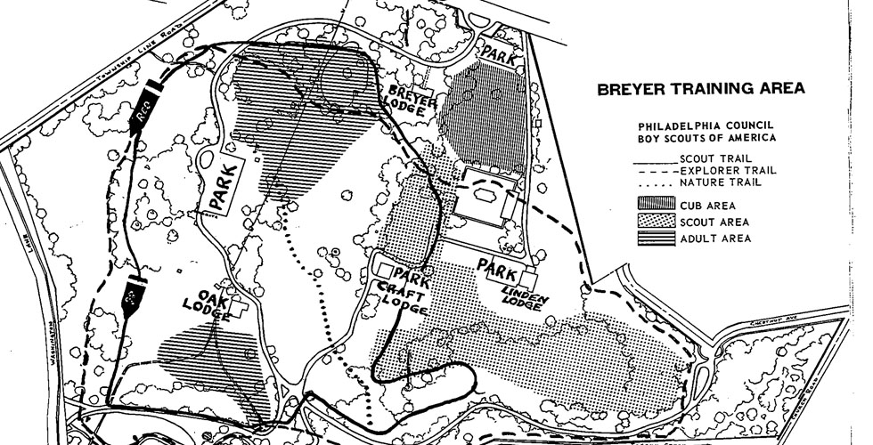 Breyer Scout Training Area Boy Scouts Map