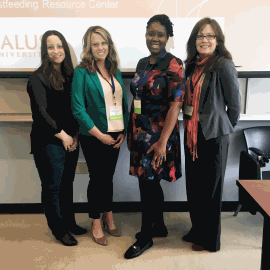 Leah Morton, Dr. Kyomi Gregory, Colette Acker, Tricia Biel-Goebel