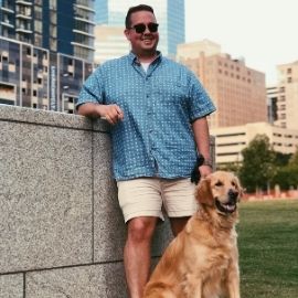 Dr. Chad Killen and his dog