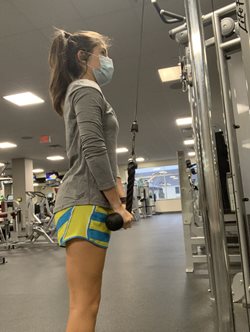 Daniela Faux Working Out