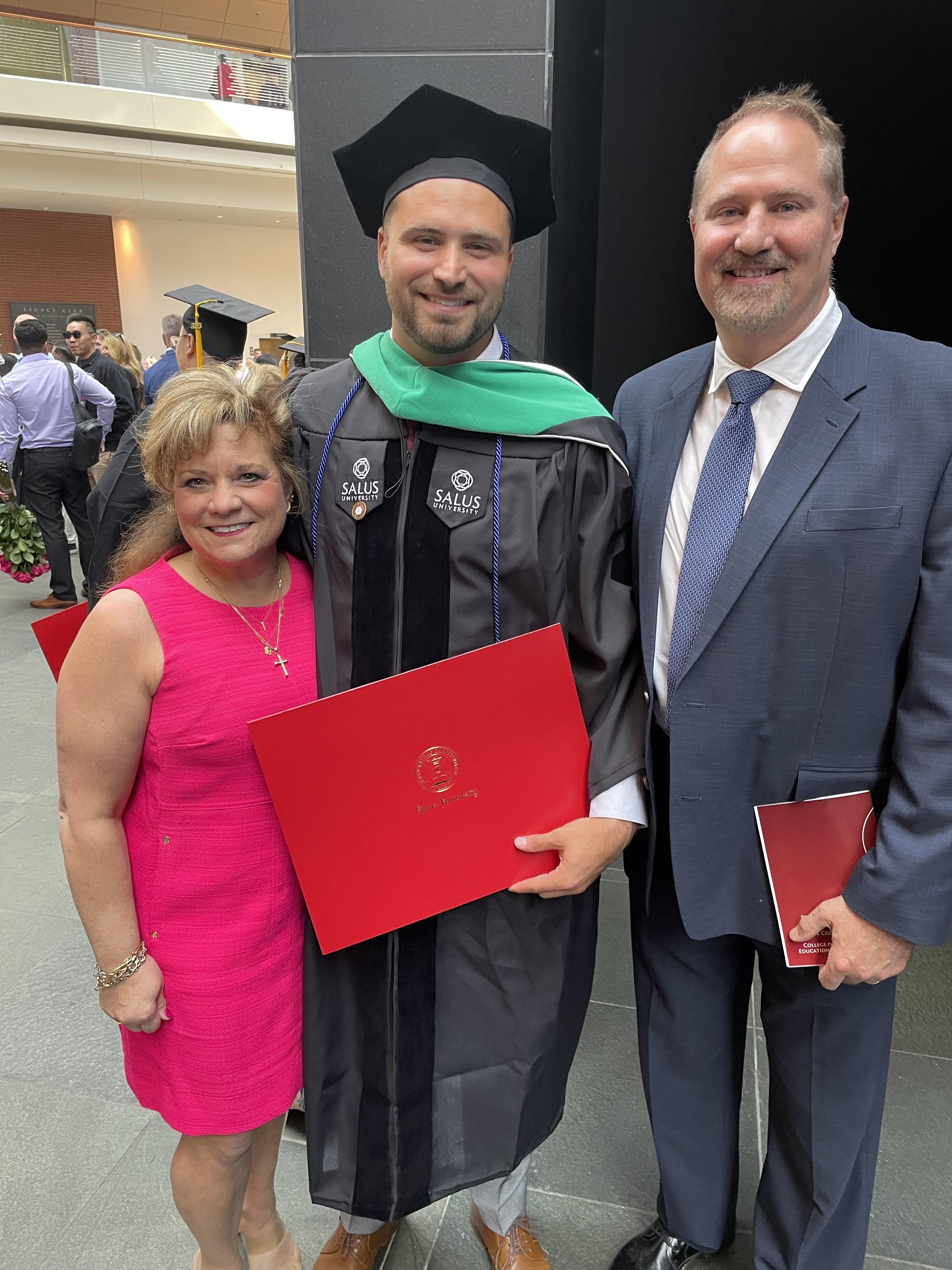 David Boehme and his parents