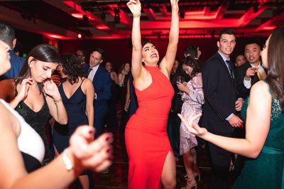 Students dancing at the Eyeball