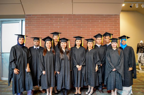 students at commencement