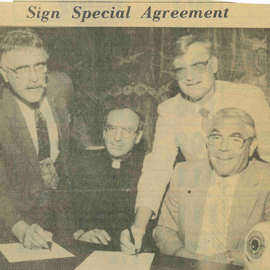 Villanova Agreement newspaper article