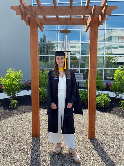 Gabrielle Varrillo on graduation day