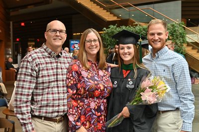 Graduate Lydia Gladfelter and family