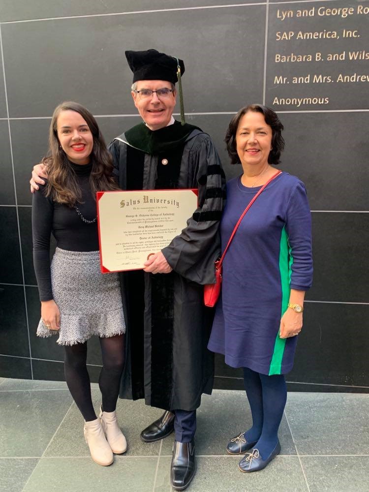 Greg Butcher and family at commencement