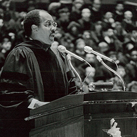  William H. Gray, III speaking at commencement