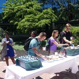 BLVS students eating ice cream