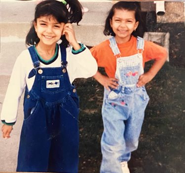 Sonia and Maya Panchal as children