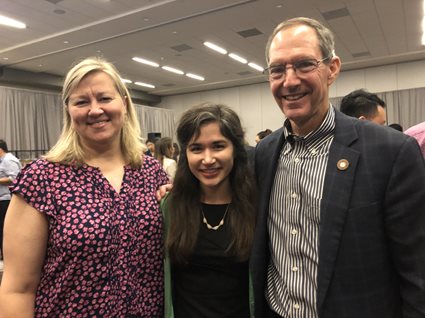 Drs. Trego, Mittelman and alumni guest