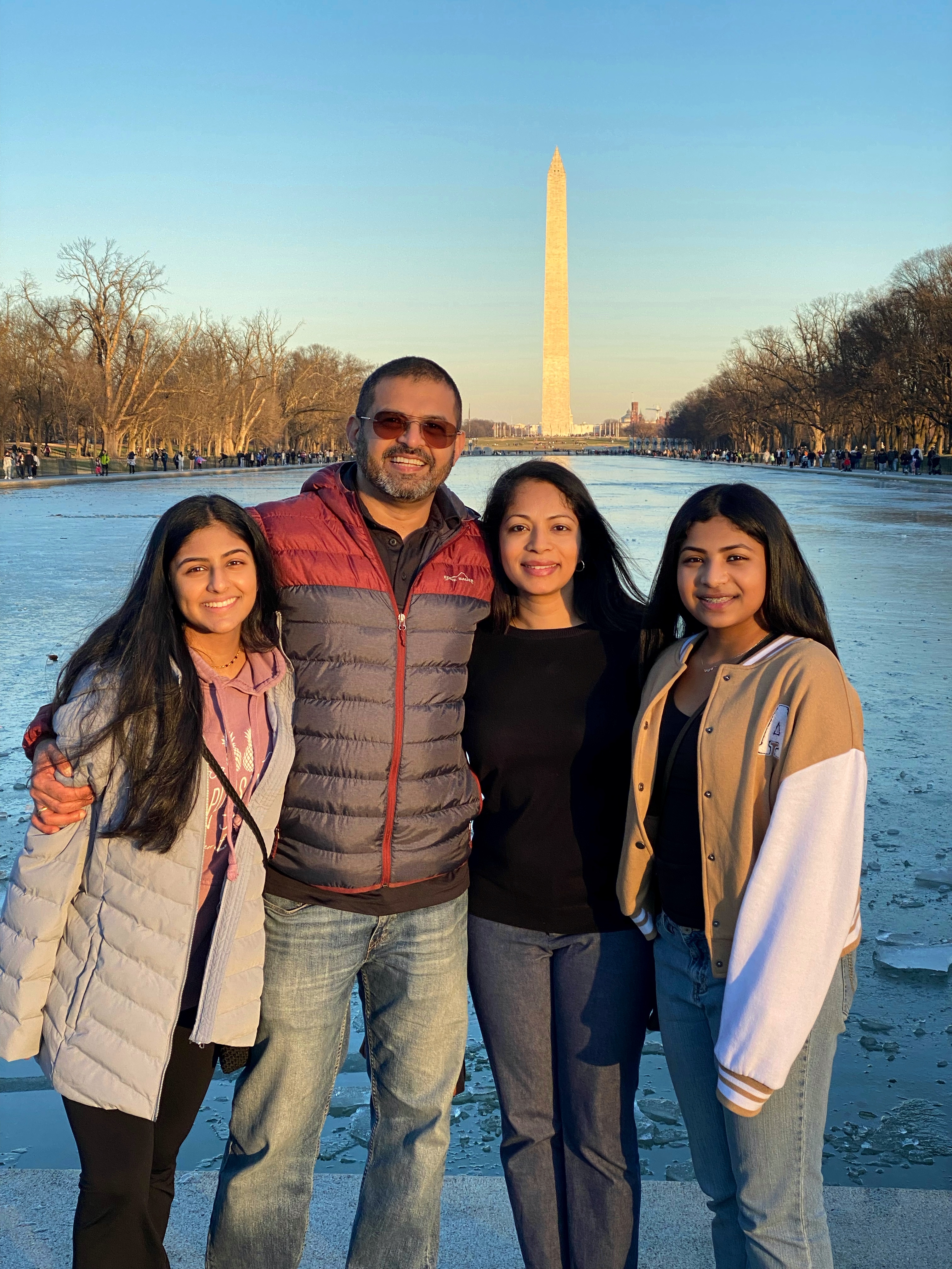 Jenny Rajan and family in DC