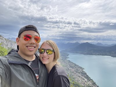 John Elkhoury and girlfriend hiking