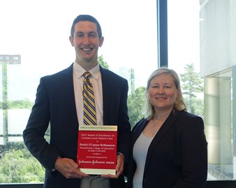 Patrick O’Connor McManamon OD ’17 and Dr. Melissa Trego