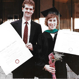 Helene M. Kaiser, OD '89 and Mark A. Shust, OD '89