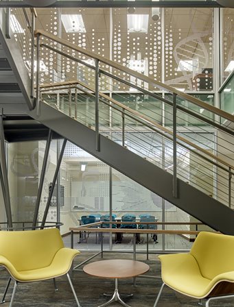 Salus University LRC staircase