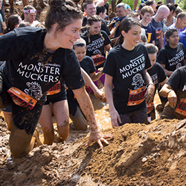 students at MuckFest 2017