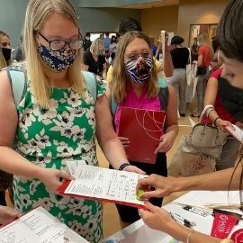 Students at Orientation