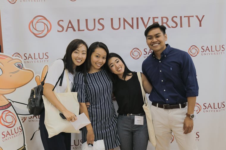 Students at the Orientation resource fair