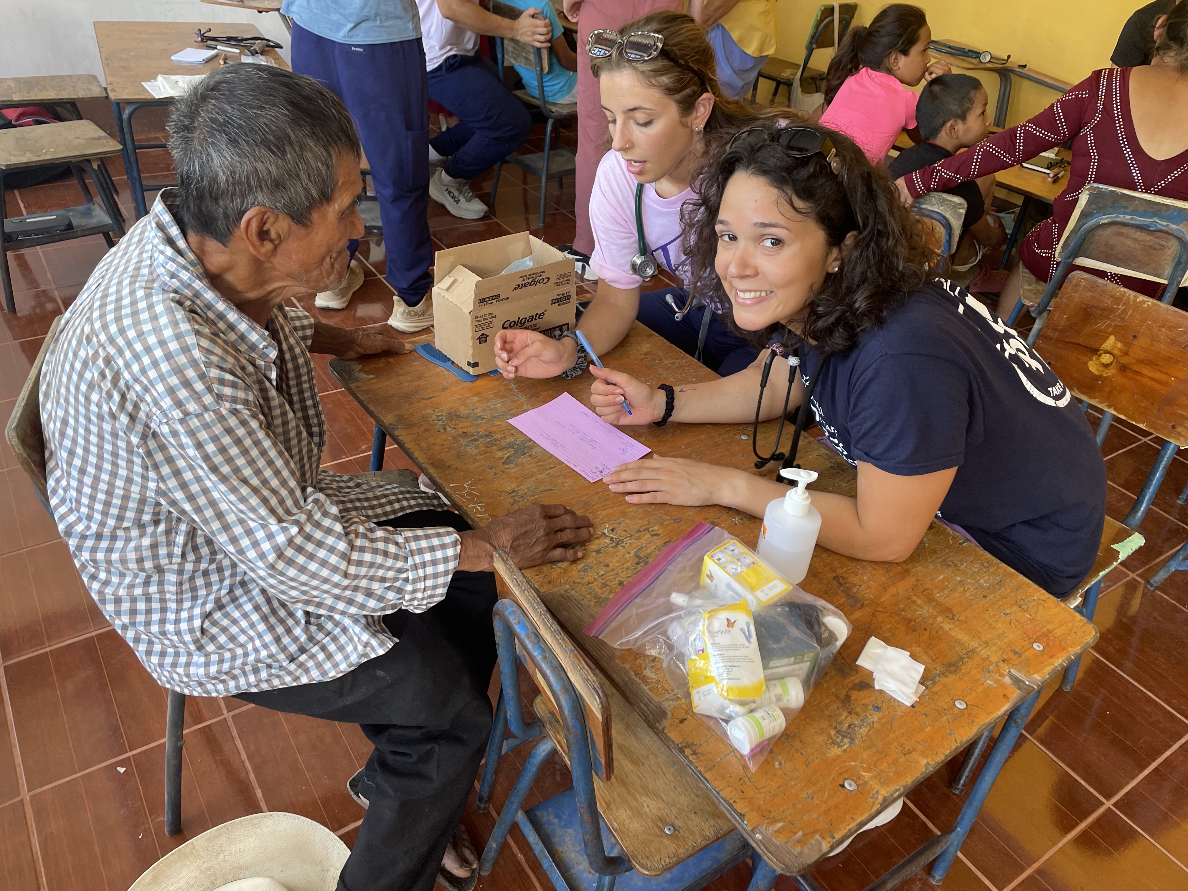 PA students in Guatemala treating patients