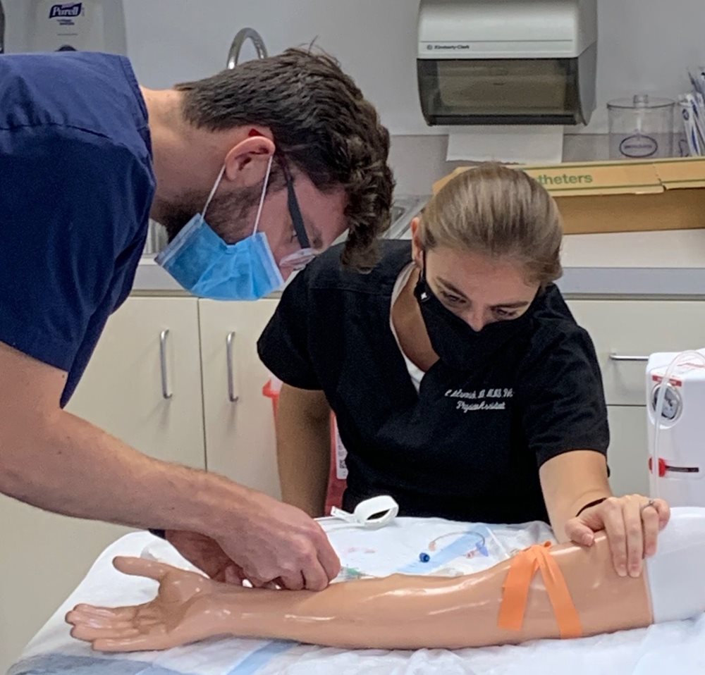 Physician Assistant students in lab