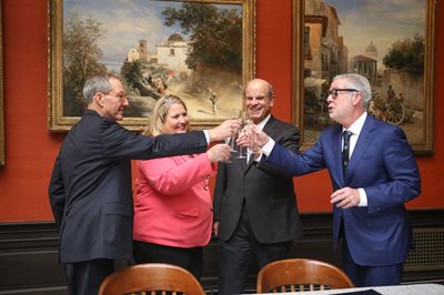 Salus and Drexel officials toast