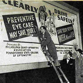  "Save Your Vision Week" 1953 billboard 