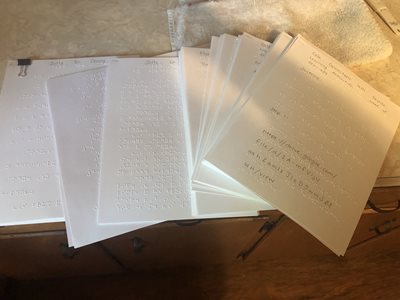 braille sheets