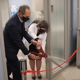 Sim Lab ribbon-cutting