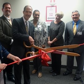 ribbon cutting ceremony at SLI