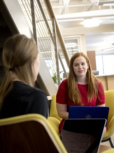 Students in the LRC