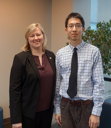 Dr. Trego and Spencer Lin