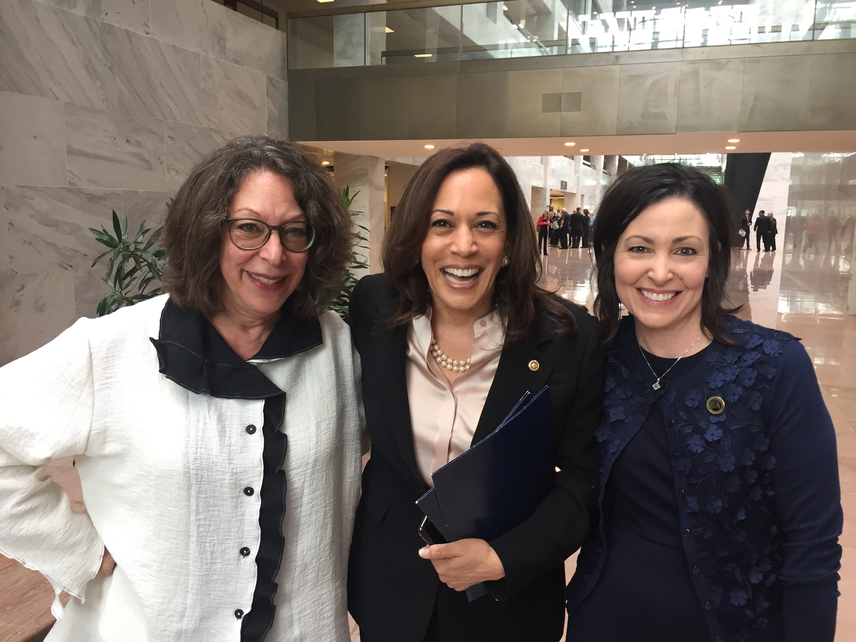 Stephanie Czuhajewski and Kamala Harris