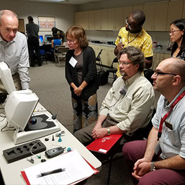 audiology students at summer workshops