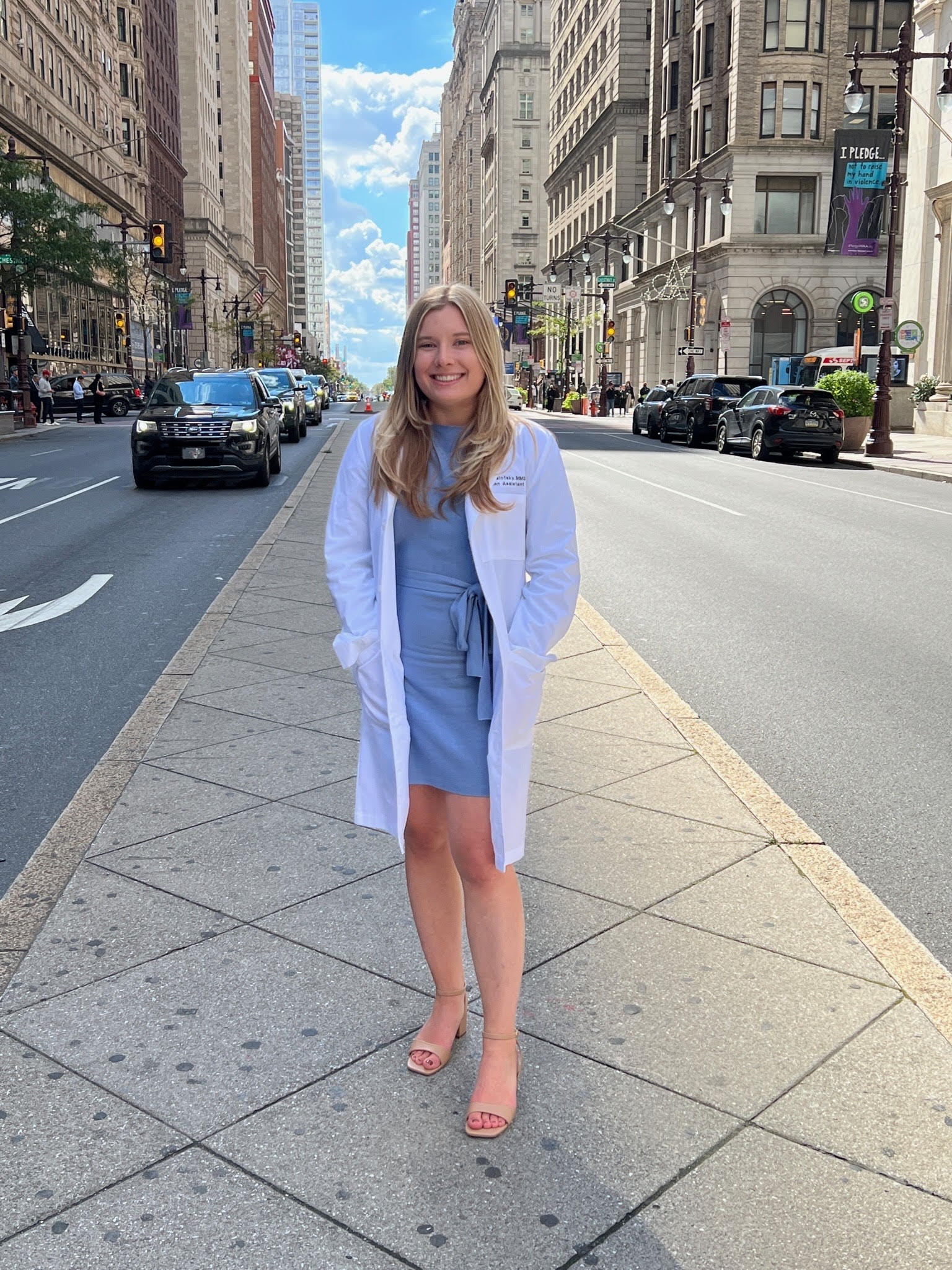 Alexis Wislotsky in white coat 