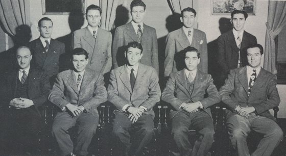 PCO's Orchestra, 1946 - Dr. Van Gelder, Top Row, L-R, Second