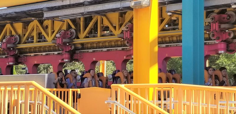 students on rollercoaster at Dorney Park