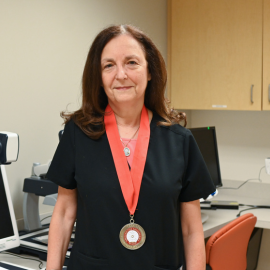 Sarah Appel with her Presidential Medal